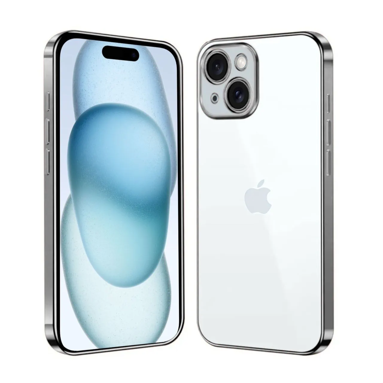 Etui do iPhone 15 Titanium Edition przeźroczyste Sulada oryginal, tytanowe