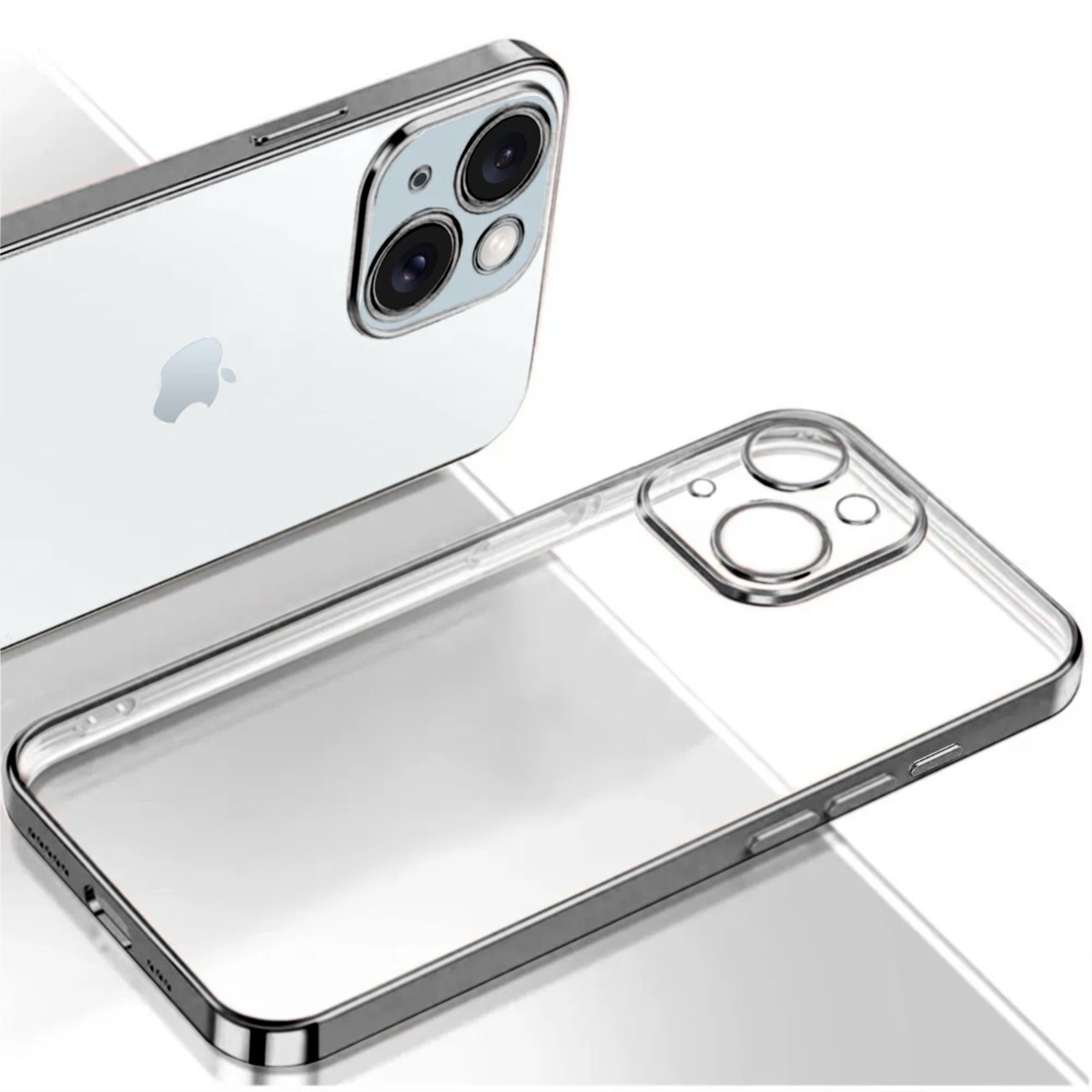 Etui do iPhone 15 Titanium Edition przeźroczyste Sulada oryginal, tytanowe