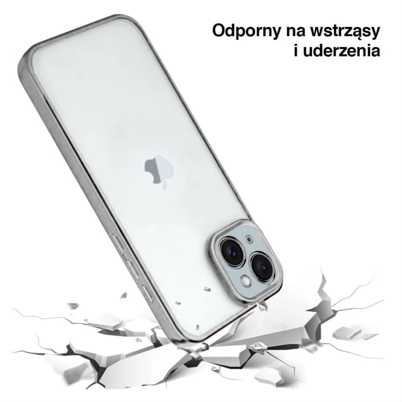 Etui do iPhone 15 Titanium Edition przeźroczyste Sulada oryginal, tytanowe