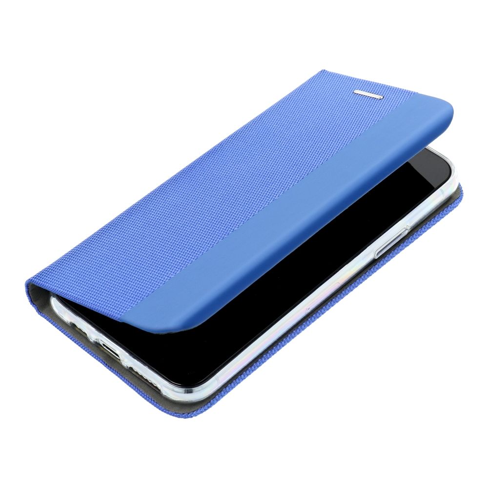 Etui do iPhone 15 eleganckie stylowe niebieskie z klapką