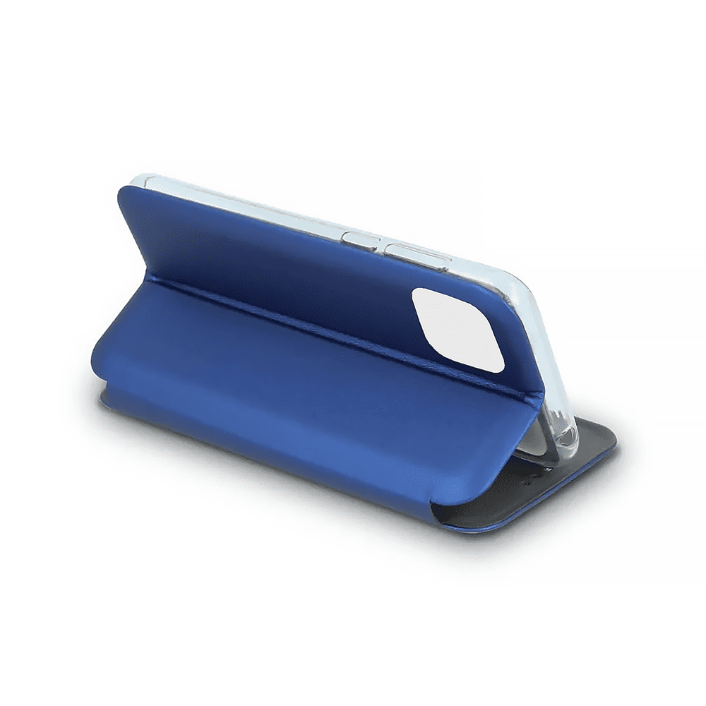 Etui do iPhone 15 klasyczne z magnetyczną klapką, niebieskie