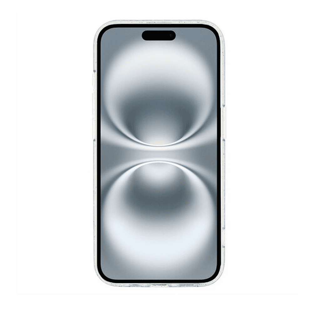 Etui do iPhone 16 z MagSafe, błyszczący brokat, przeźroczyste