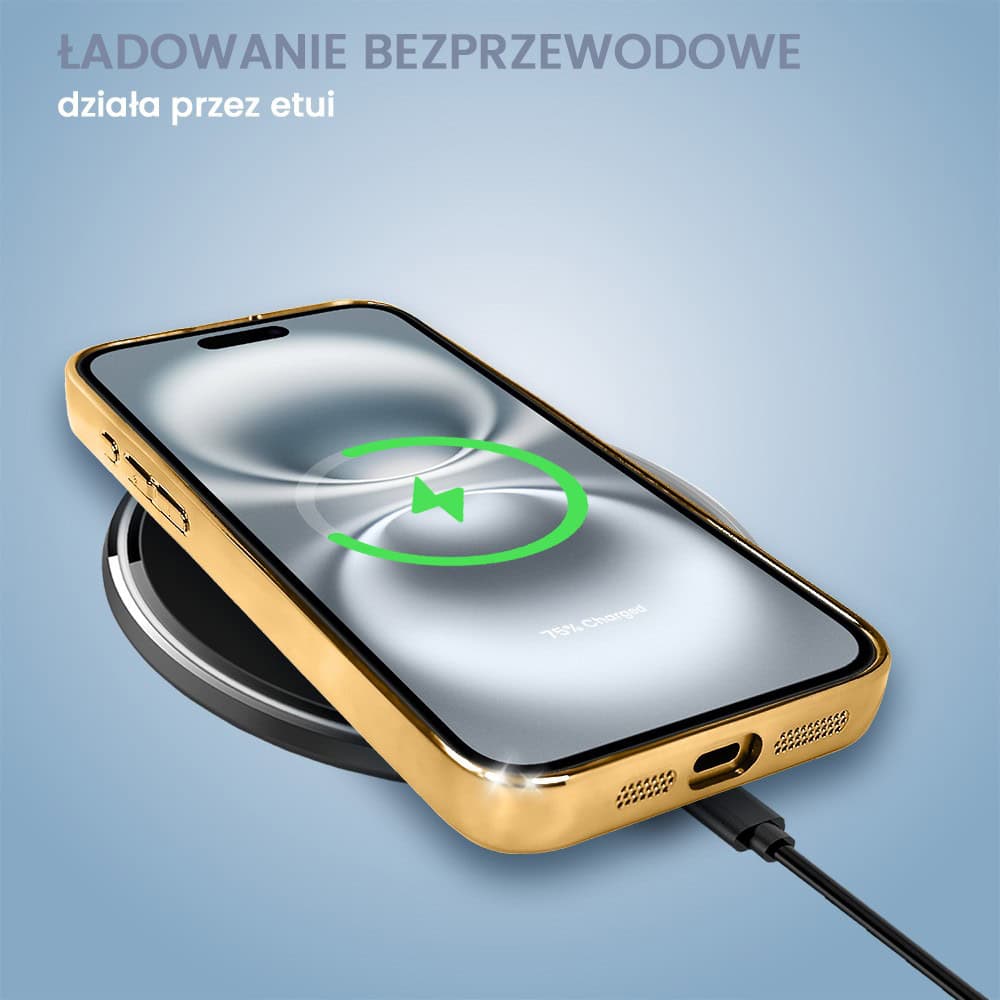 Etui do iPhone 16 Camera High PRO z osłoną kamery, czerwone złoto