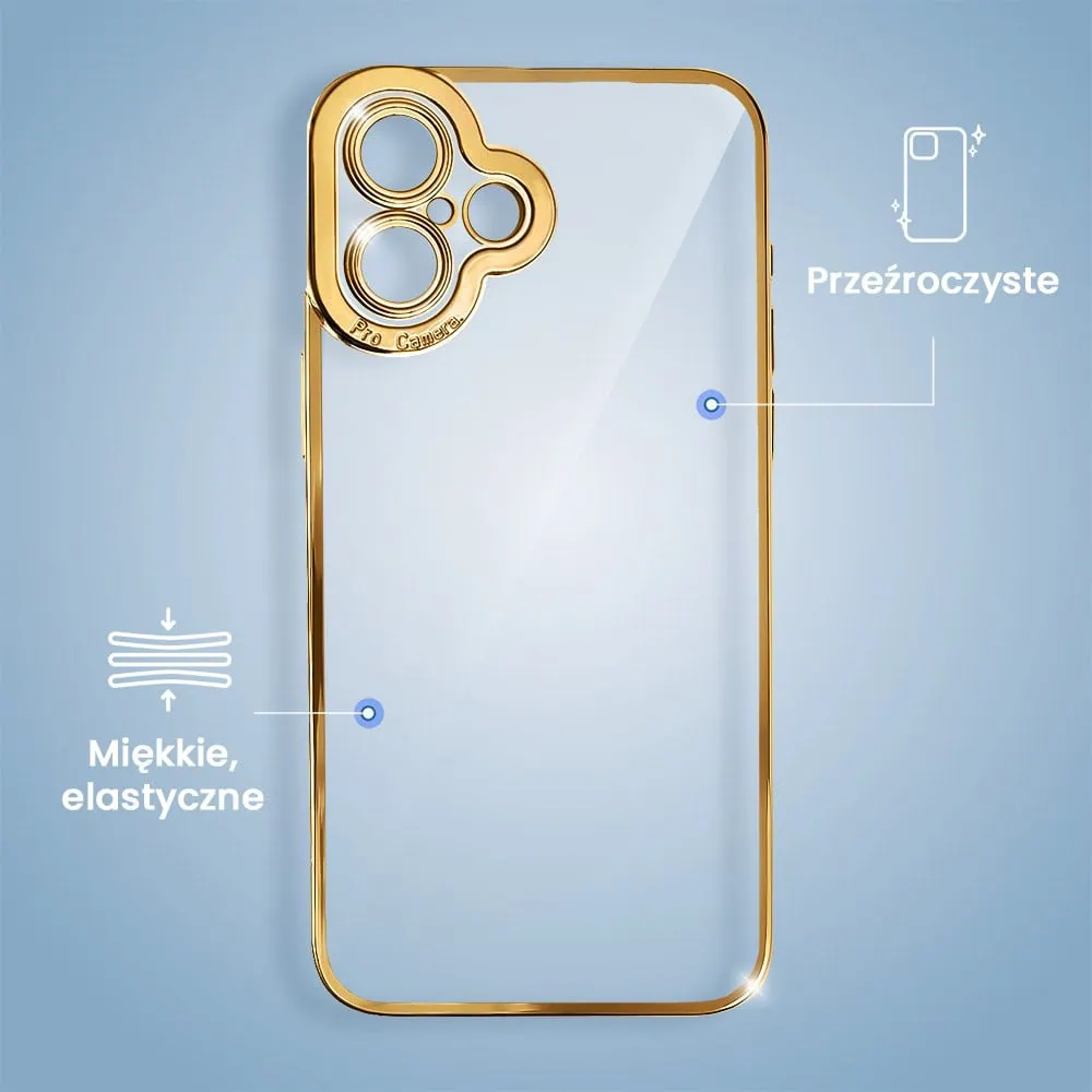 Etui do iPhone 16 Camera High PRO z osłoną kamery, czerwone złoto