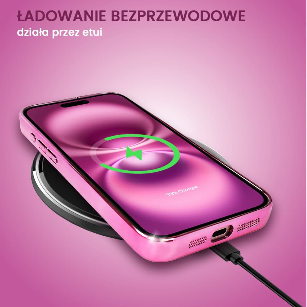 Etui do iPhone 16 Camera High PRO z osłoną kamery, różowe złoto