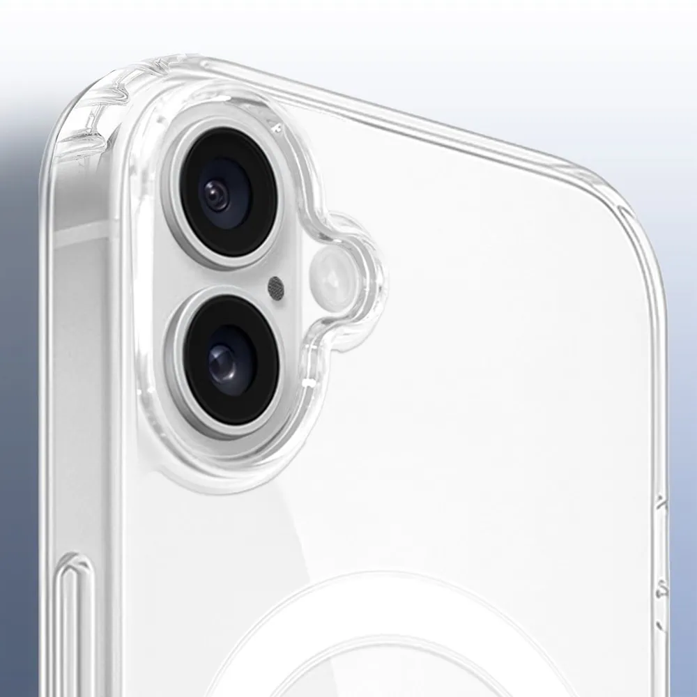 Etui do iPhone 16 Clear Case, twardy tył z MagSafe, przeźroczyste