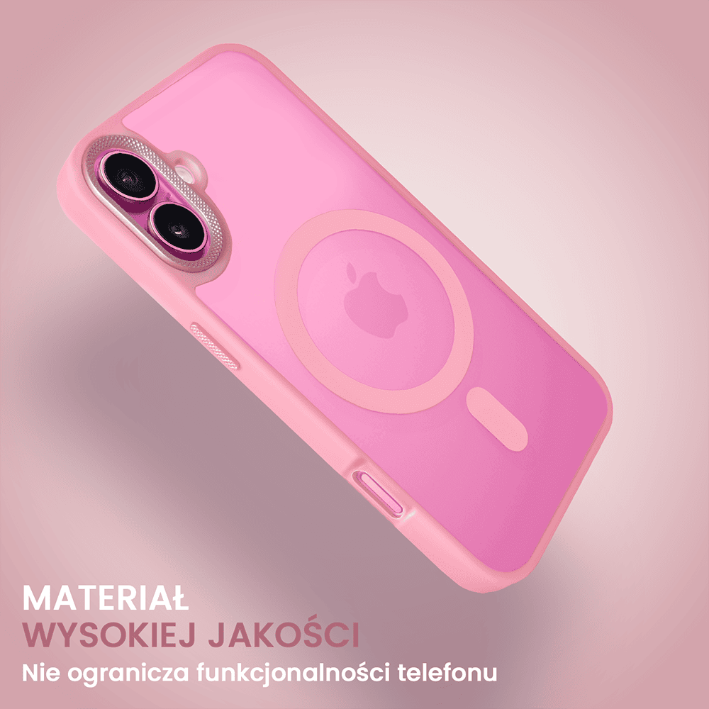 Etui do iPhone 16 Color Flush Frame z MagSafe, różowe