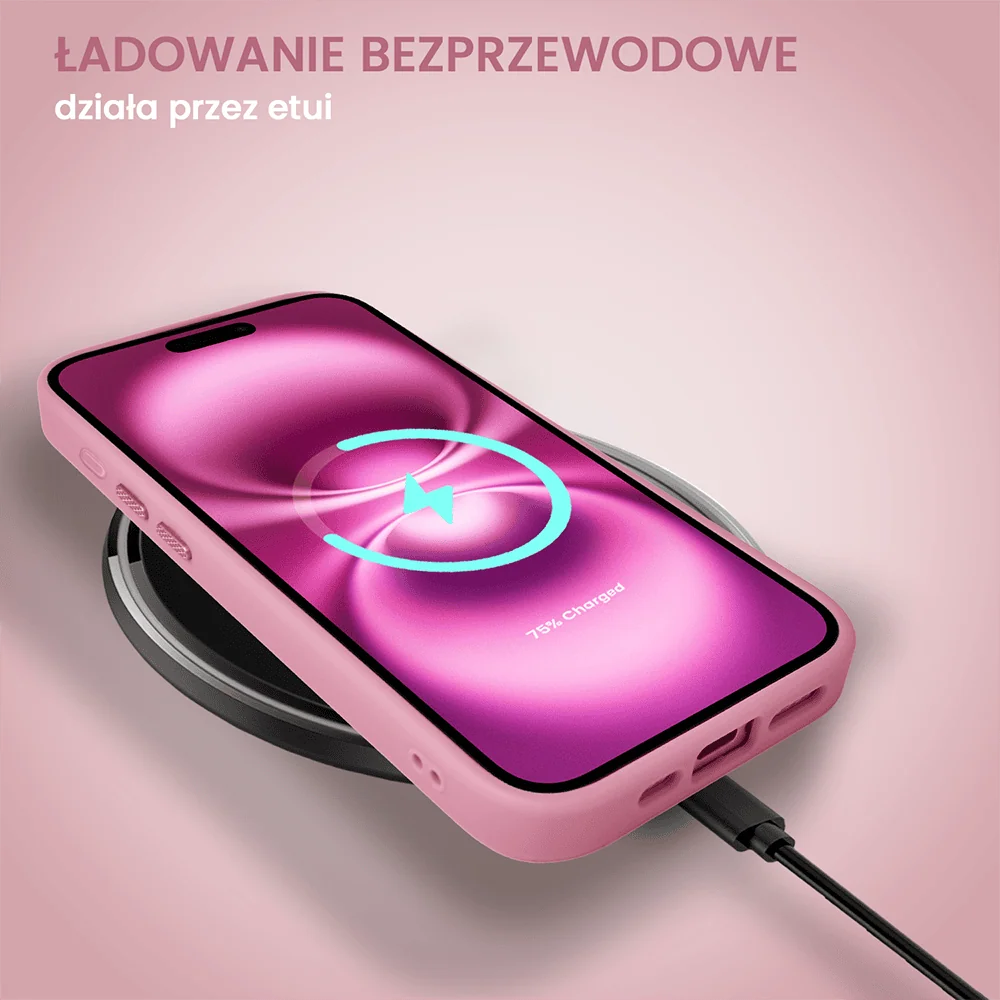 Etui do iPhone 16 Color Flush Frame z MagSafe, różowe