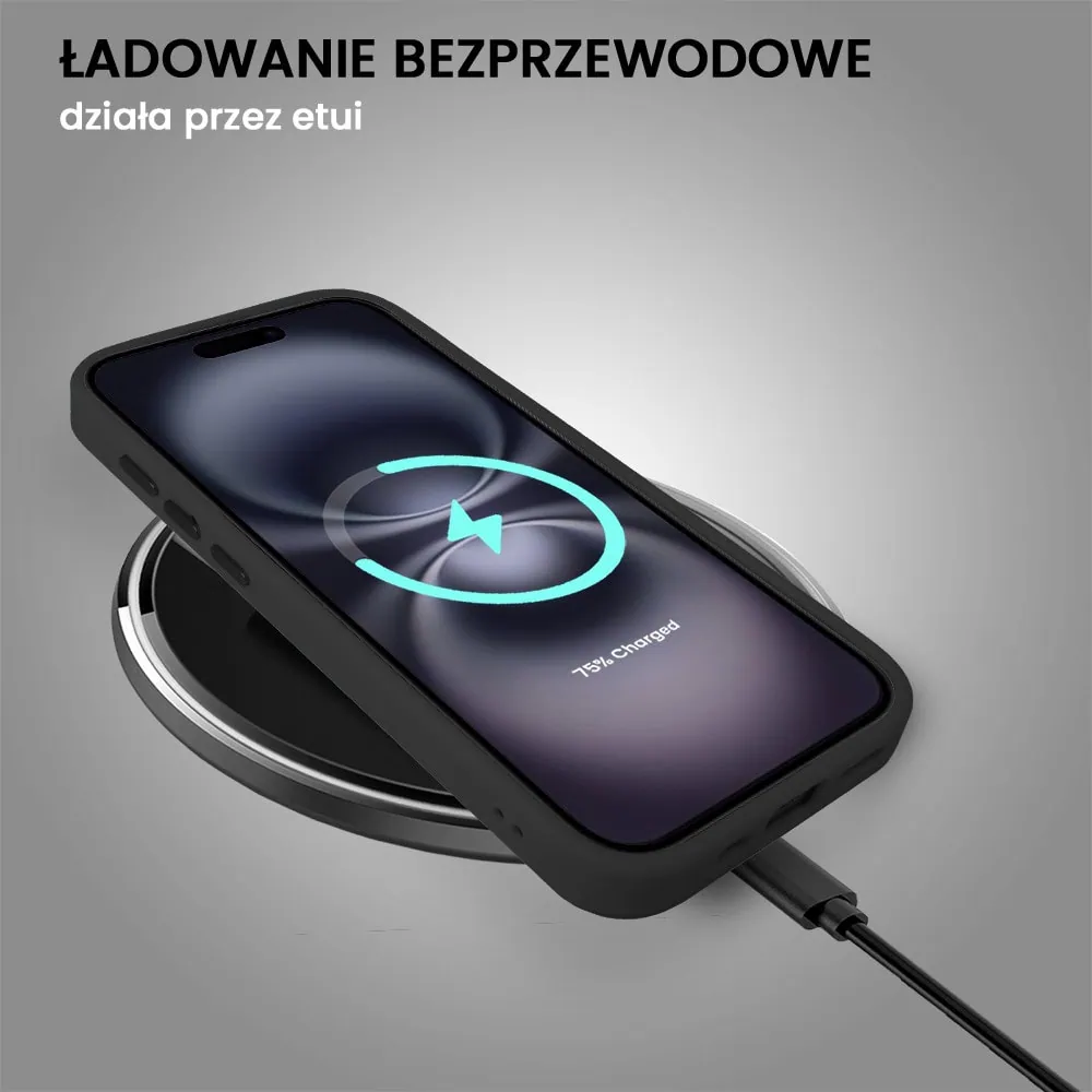 Etui do iPhone 16 Color Flush z Magsafe, z osłoną aparatu, czarne