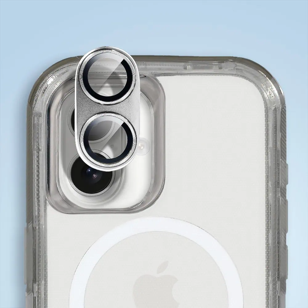 Etui do iPhone 16 Crystal Armor Magsafe, Anti-Drop pancerne 3w1, szary szafir