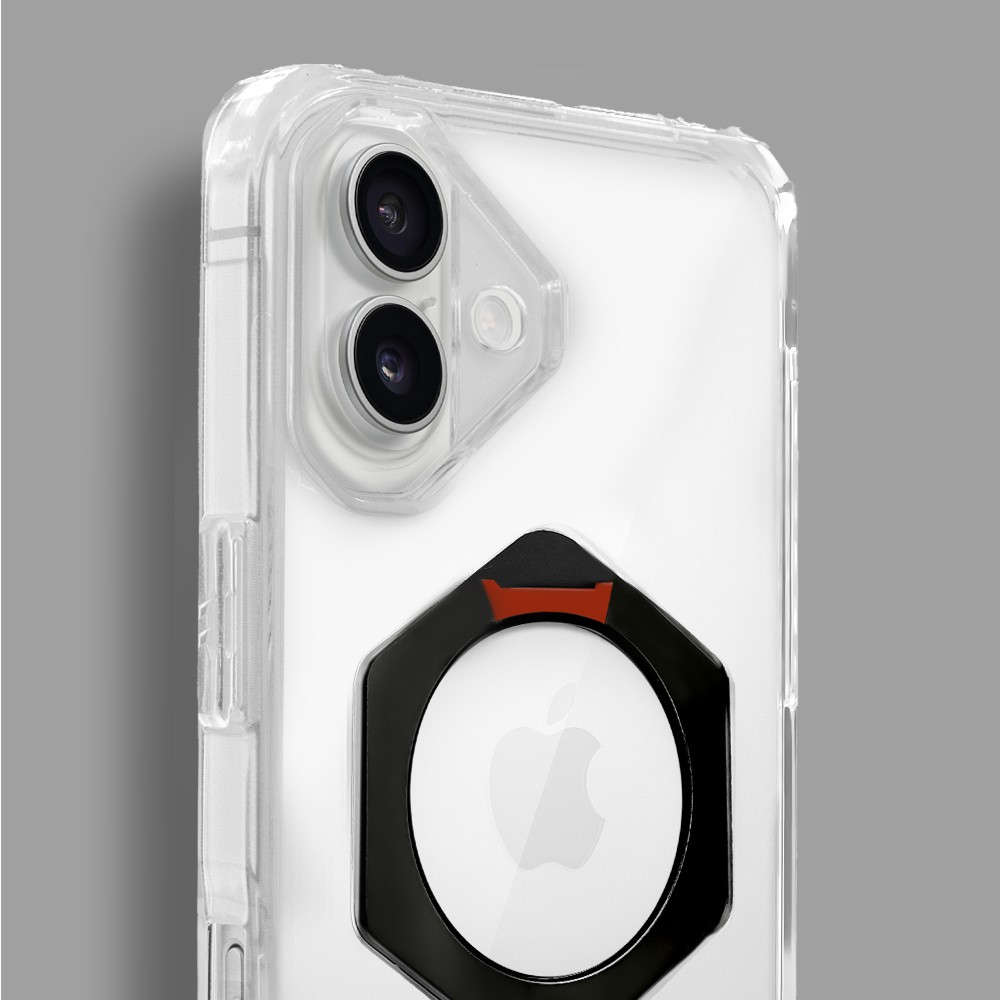 Etui do iPhone 16 HexArmor Skin Stand, twarde z podstawką, czarne