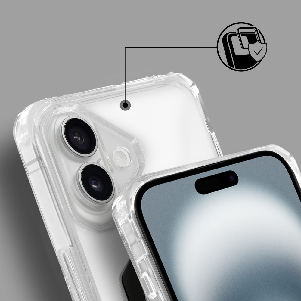 Etui do iPhone 16 HexArmor Skin Stand, twarde z podstawką, czarne