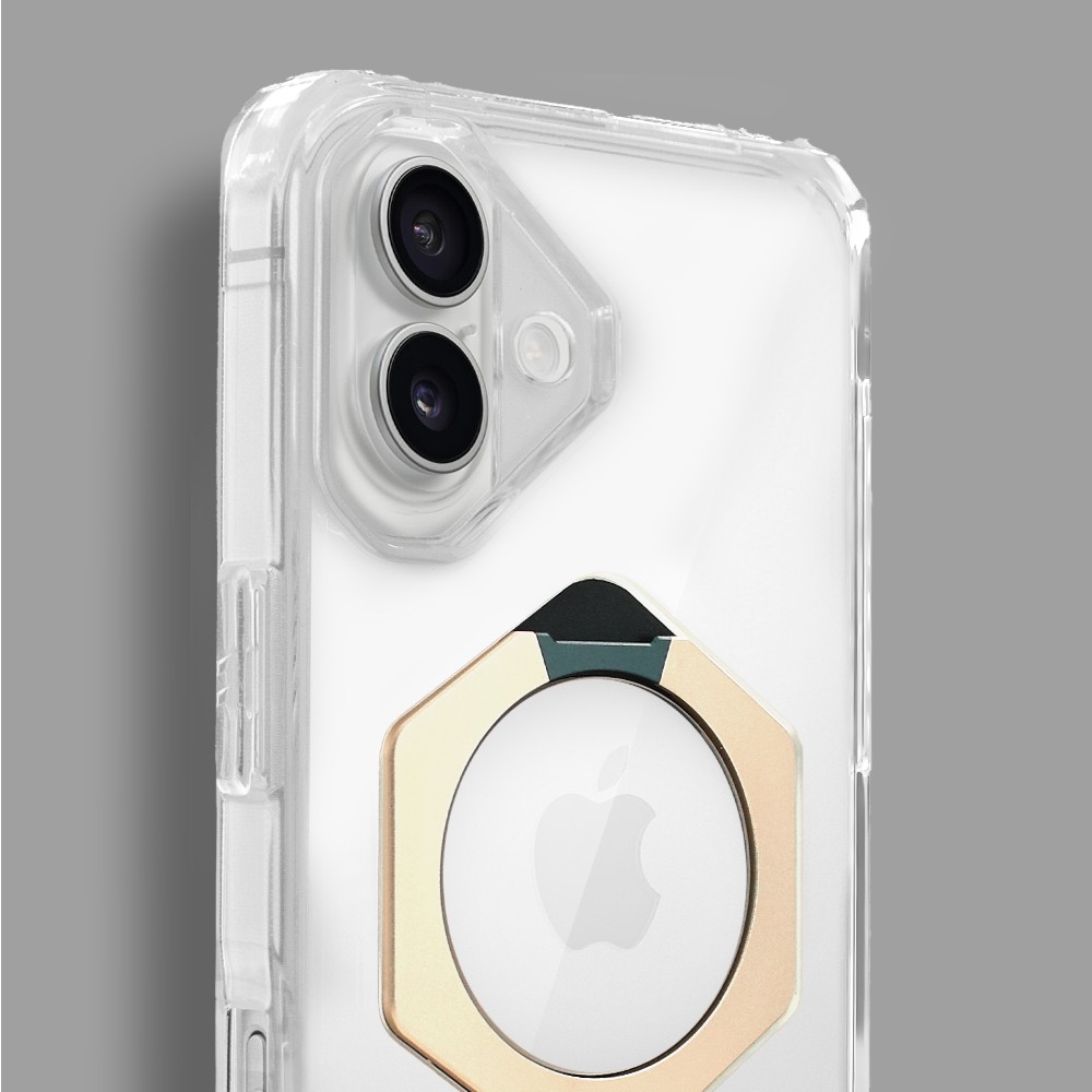 Etui do iPhone 16 HexArmor Skin Stand, twarde z podstawką, tytan pustynny