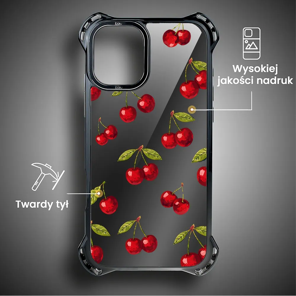 Etui do iPhone 16 Plus, Ibizu DropGuard Ultra z MagSafe, Midnight, Wiśniowa noc