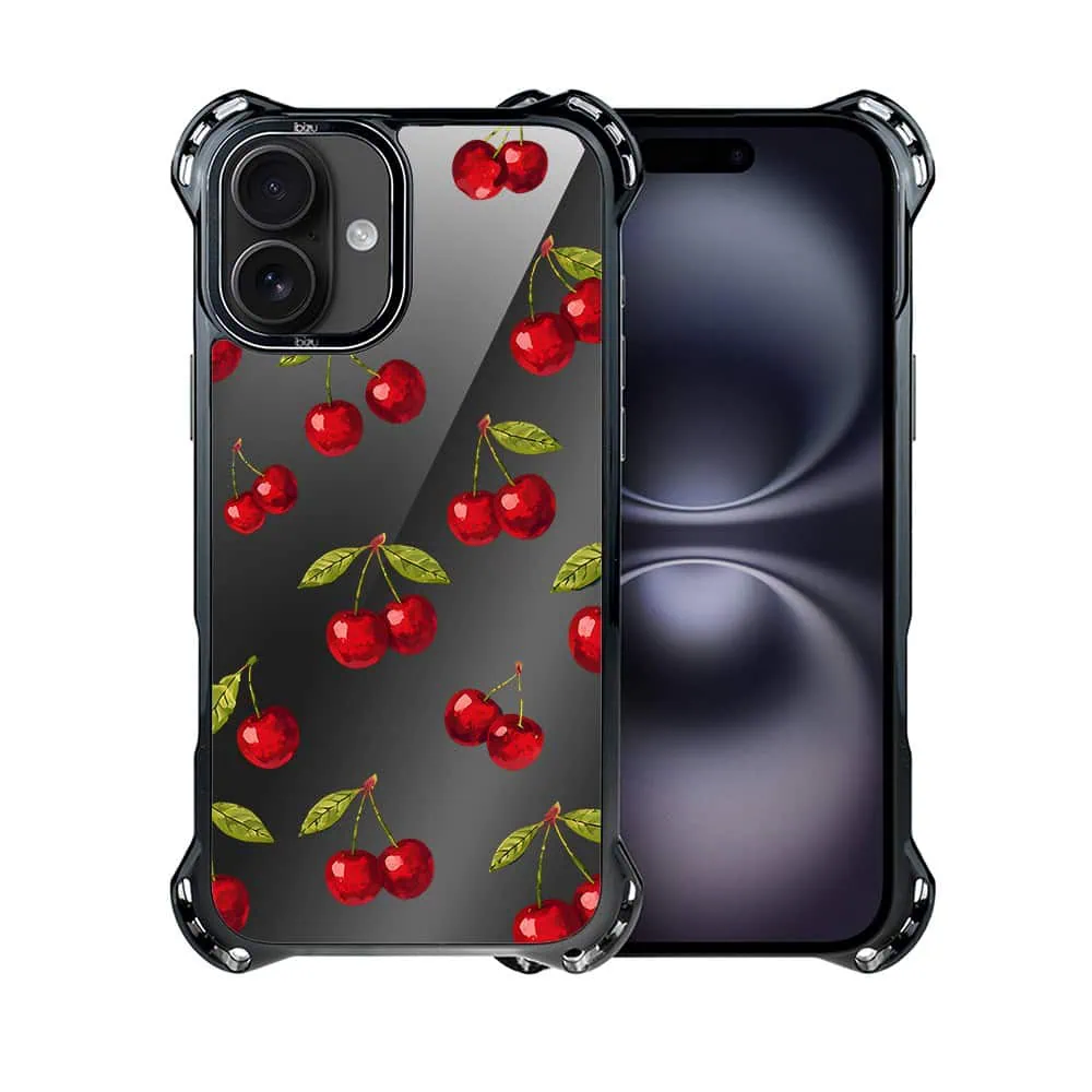 Etui do iPhone 16 Plus, Ibizu DropGuard Ultra z MagSafe, Midnight, Wiśniowa noc