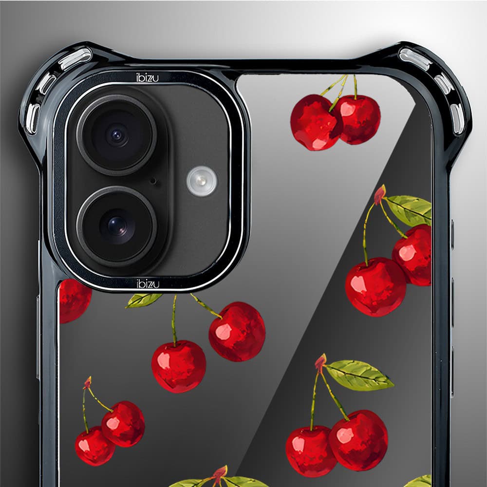 Etui do iPhone 16 Plus, Ibizu DropGuard Ultra z MagSafe, Midnight, Wiśniowa noc