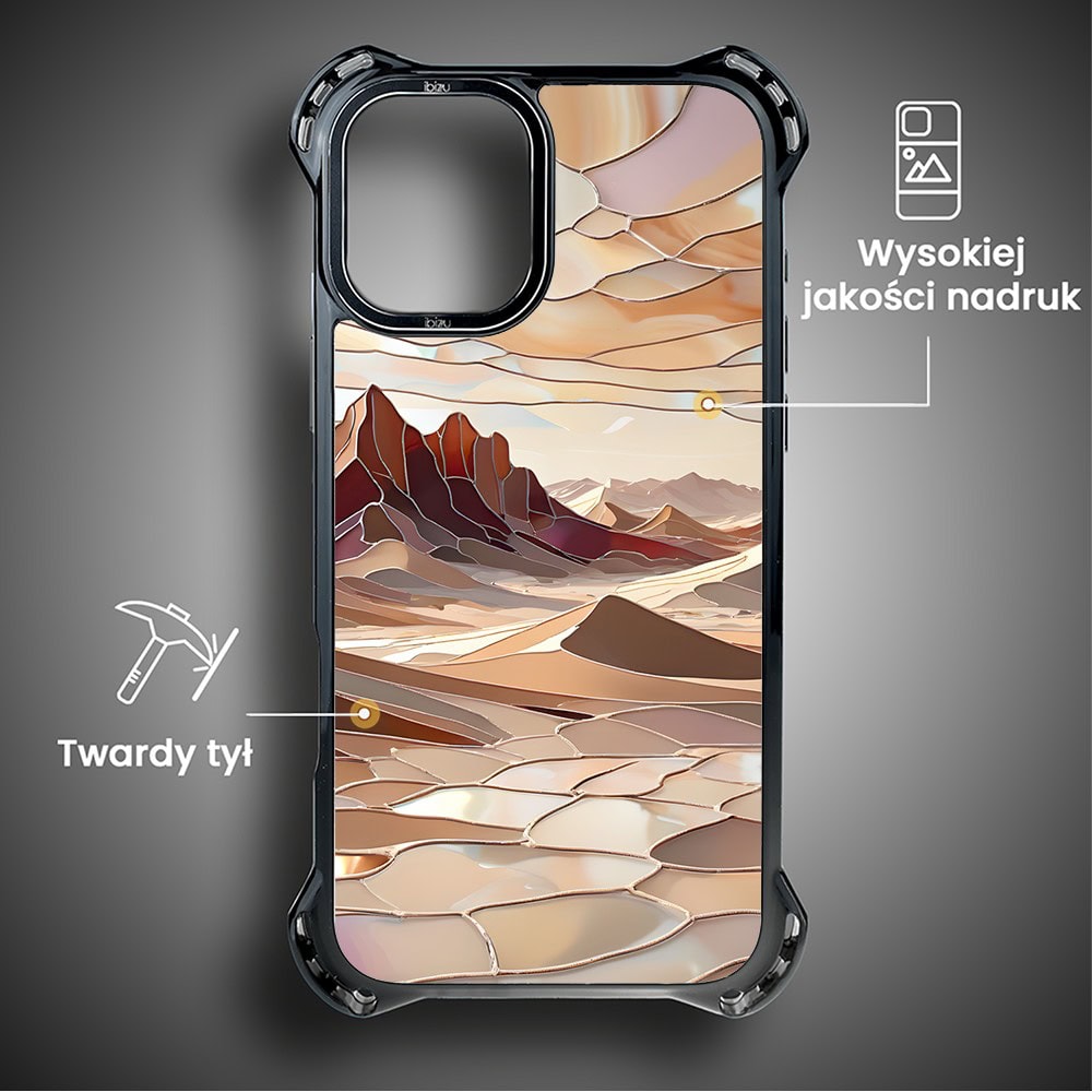 Etui do iPhone 16, Ibizu DropGuard Ultra z MagSafe, Barwy Szkła, Pustynny spokój