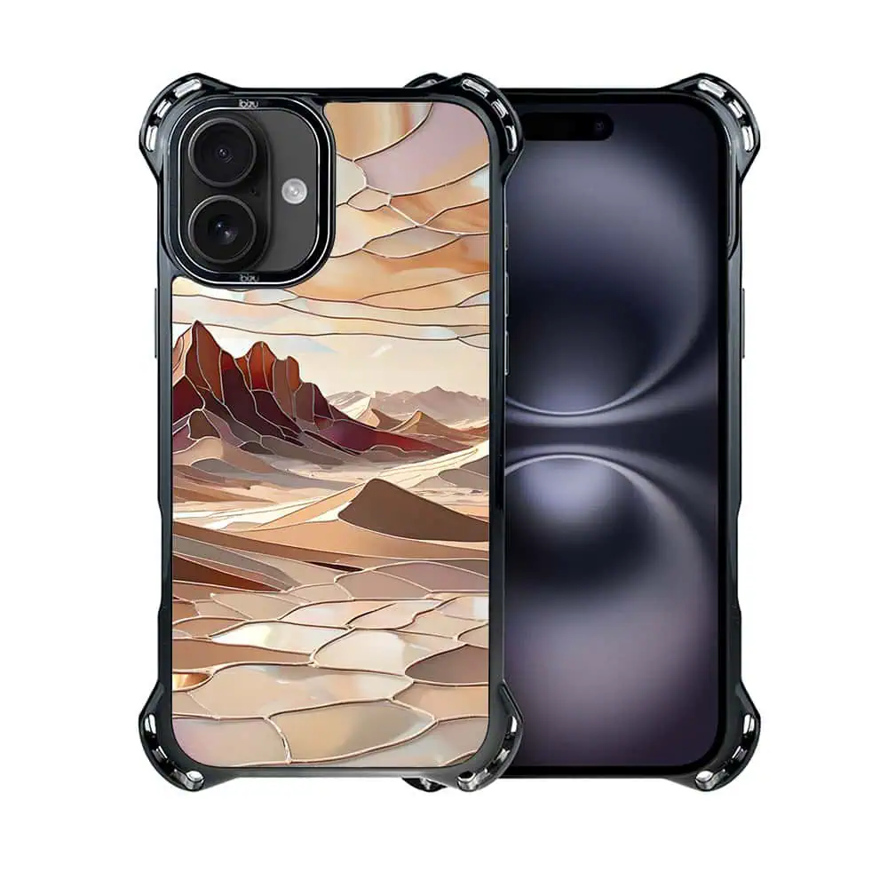 Etui do iPhone 16, Ibizu DropGuard Ultra z MagSafe, Barwy Szkła, Pustynny spokój