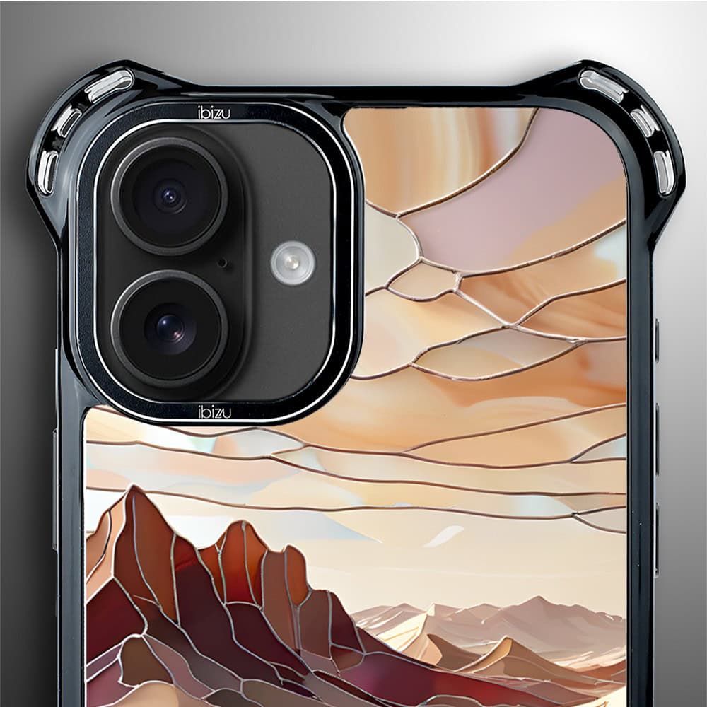 Etui do iPhone 16, Ibizu DropGuard Ultra z MagSafe, Barwy Szkła, Pustynny spokój