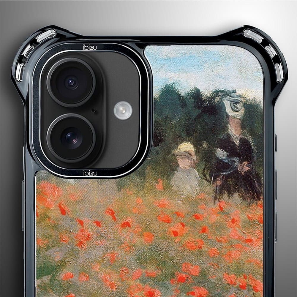 Etui do iPhone 16, Ibizu DropGuard Ultra z MagSafe, Claude Monet, pole maków
