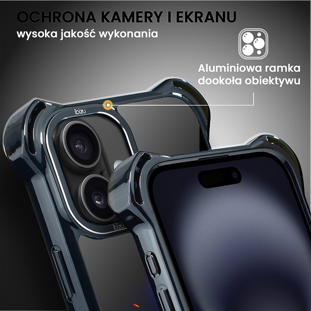 Etui do iPhone 16, Ibizu DropGuard Ultra z MagSafe, #ElectroMove, Jest moc