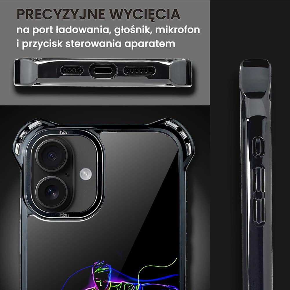 Etui do iPhone 16, Ibizu DropGuard Ultra z MagSafe, #ElectroMove, Moc football’u