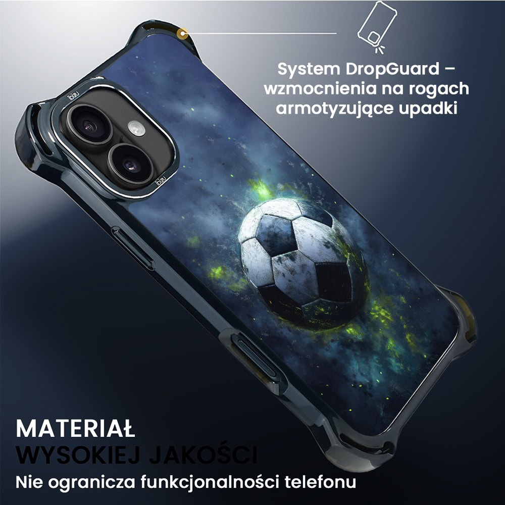 Etui do iPhone 16 Plus, Ibizu DropGuard Ultra z MagSafe, #Move, Piłka nożna