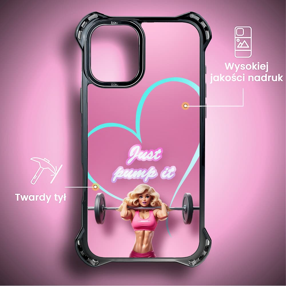 Etui do iPhone 16 Plus, Ibizu DropGuard Ultra z MagSafe, #Move, Pump it love