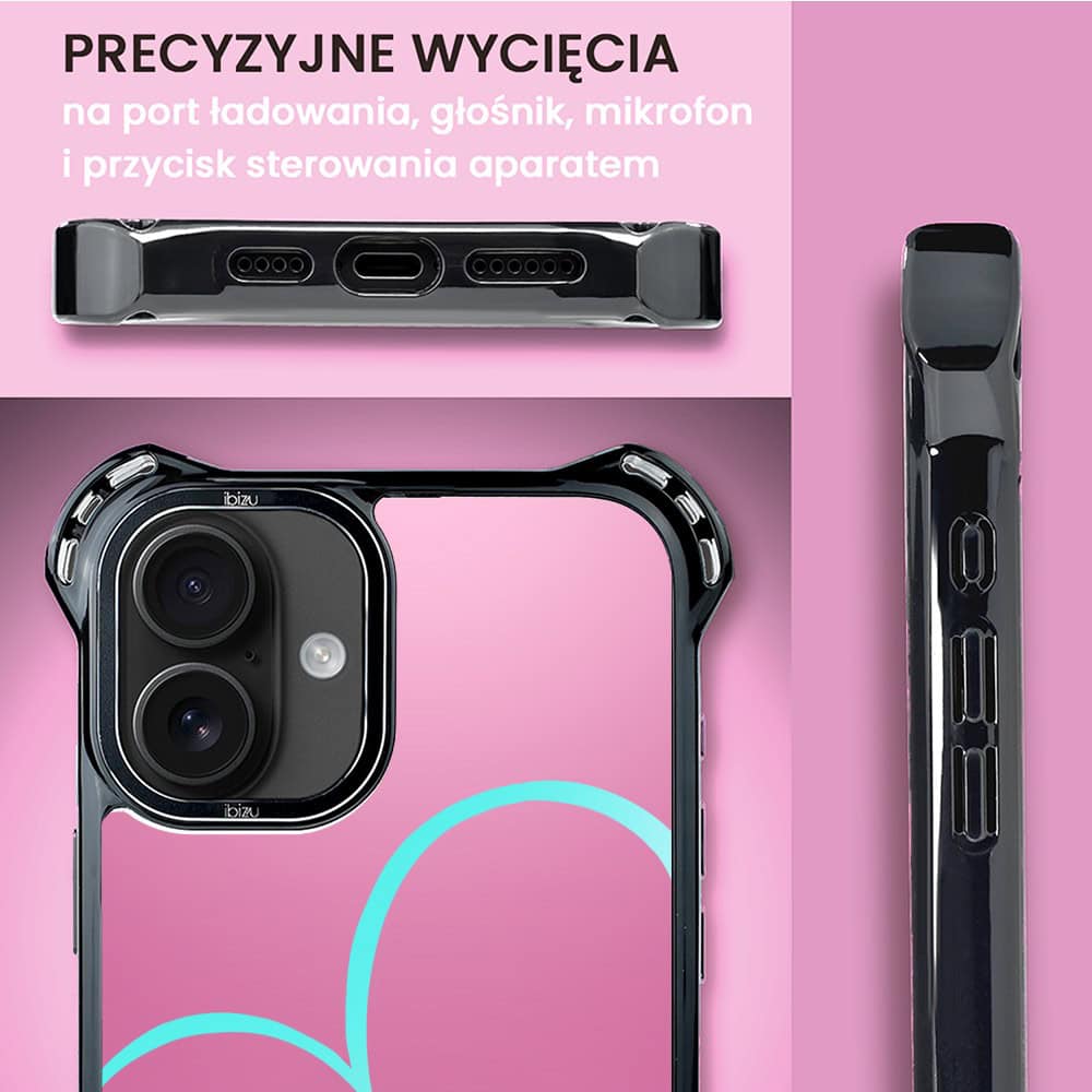 Etui do iPhone 16 Plus, Ibizu DropGuard Ultra z MagSafe, #Move, Pump it love