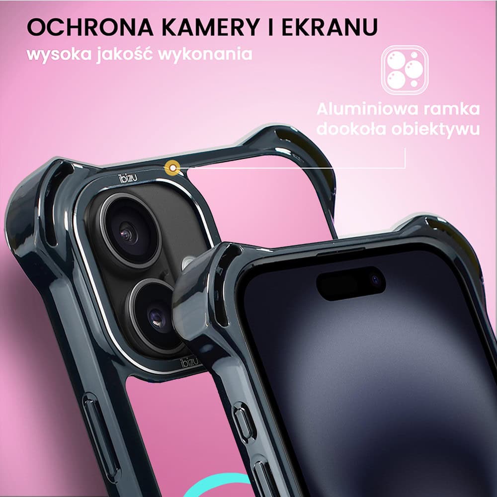 Etui do iPhone 16 Plus, Ibizu DropGuard Ultra z MagSafe, #Move, Pump it love