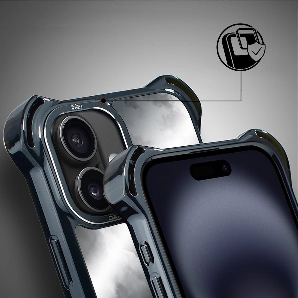 Etui do iPhone 16 Plus, Ibizu DropGuard Ultra z MagSafe, Noir City, Wieża Eiffla