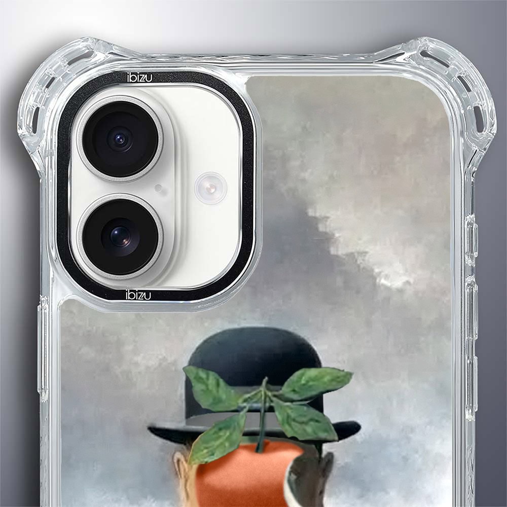 Etui do iPhone 16, Ibizu DropGuard Ultra z MagSafe, Rene Magritte, syn człowieczy
