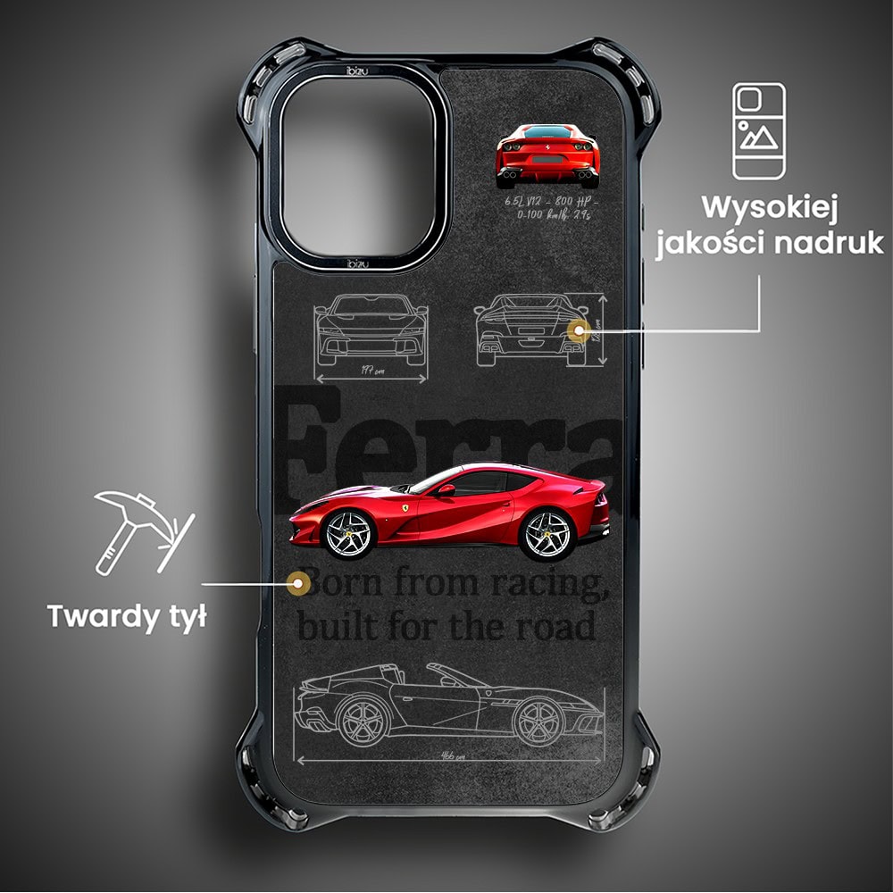 Etui do iPhone 16, Ibizu DropGuard Ultra z MagSafe, TechDrive, 812 Superfast