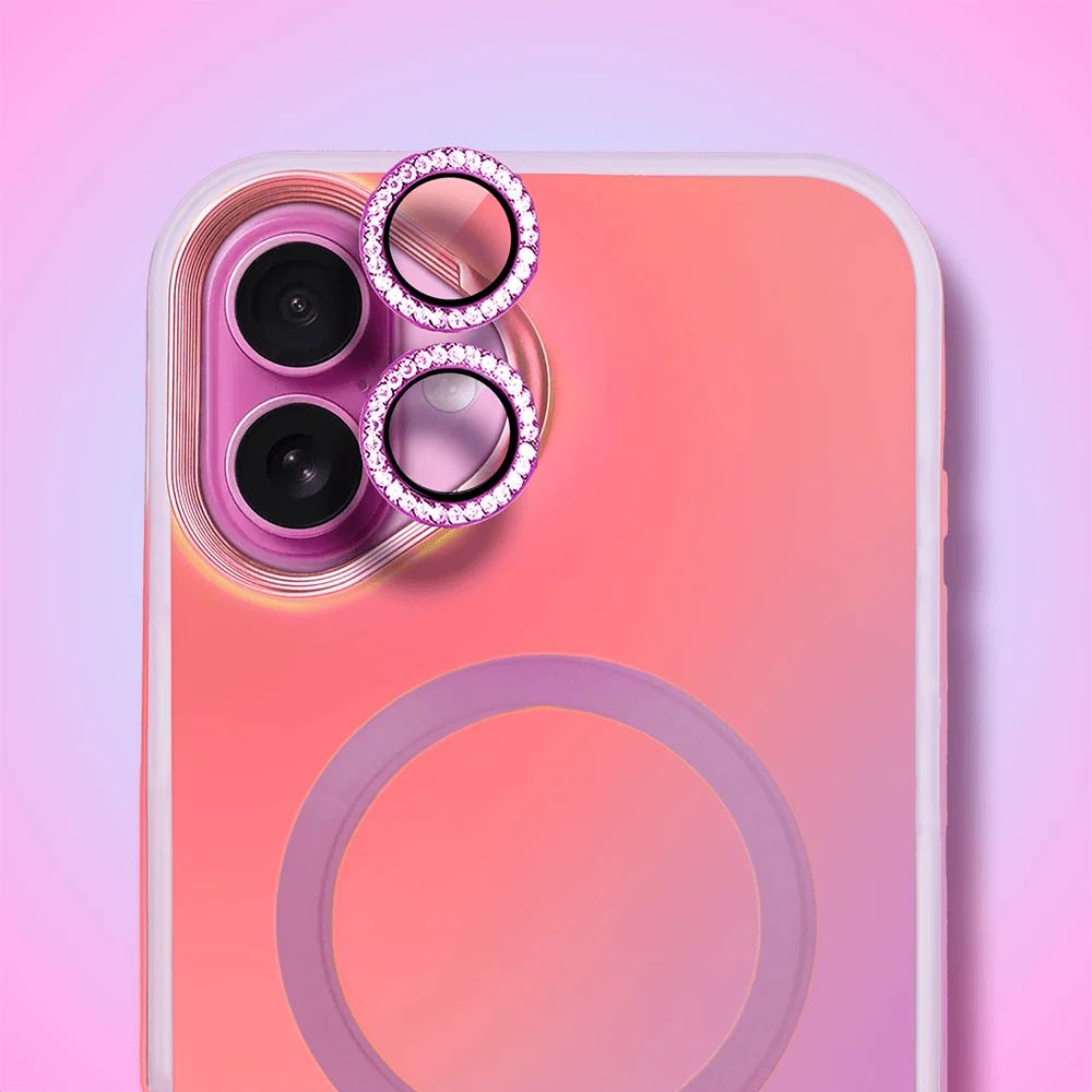 Etui do iPhone 16 MagSafe Miami Vibe, głęboki mieniący się kolor, różowe ombre (OUTLET)