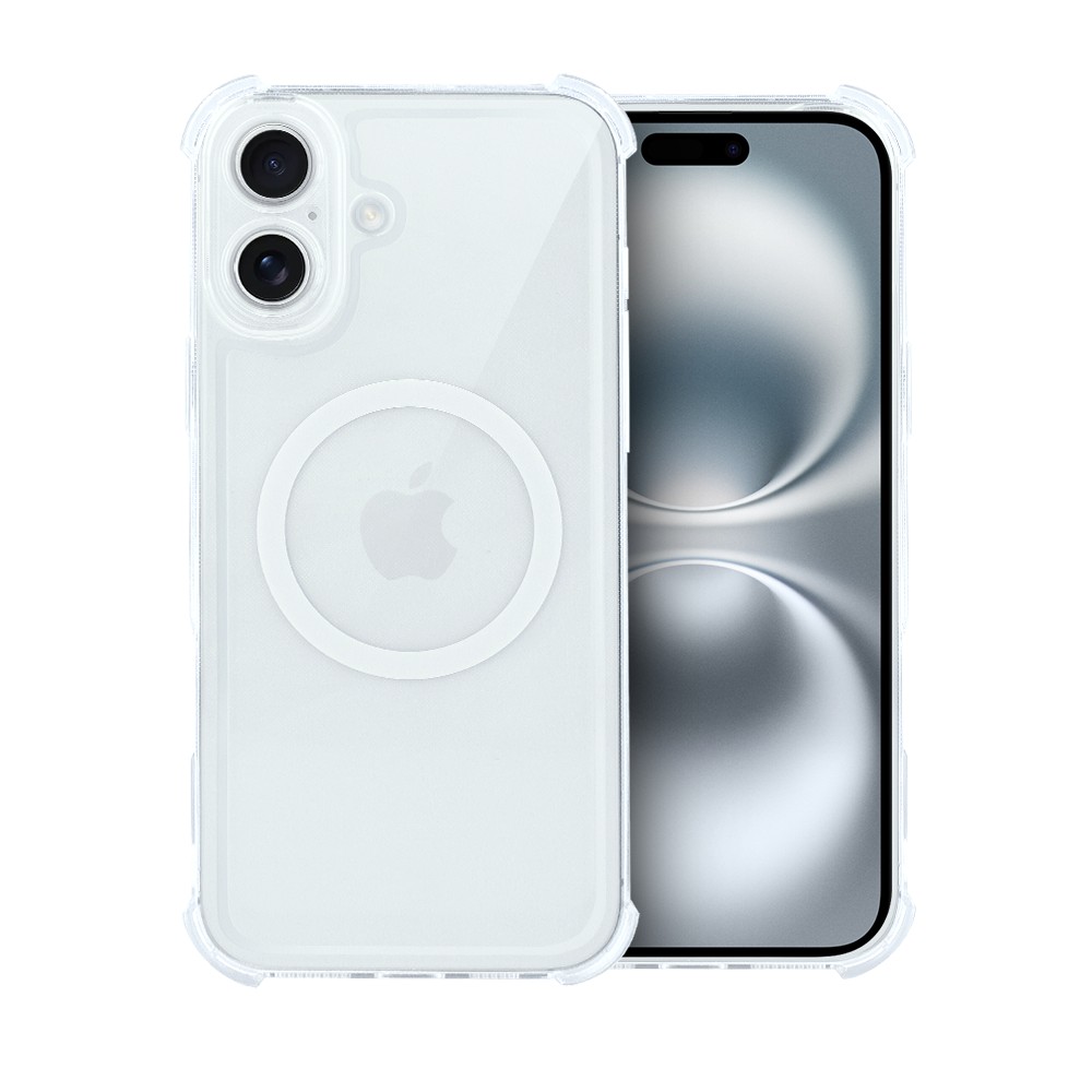 Etui do iPhone 16 Plus Magsafe Luxury Anti-Shock Lens Protect, przeźroczyste