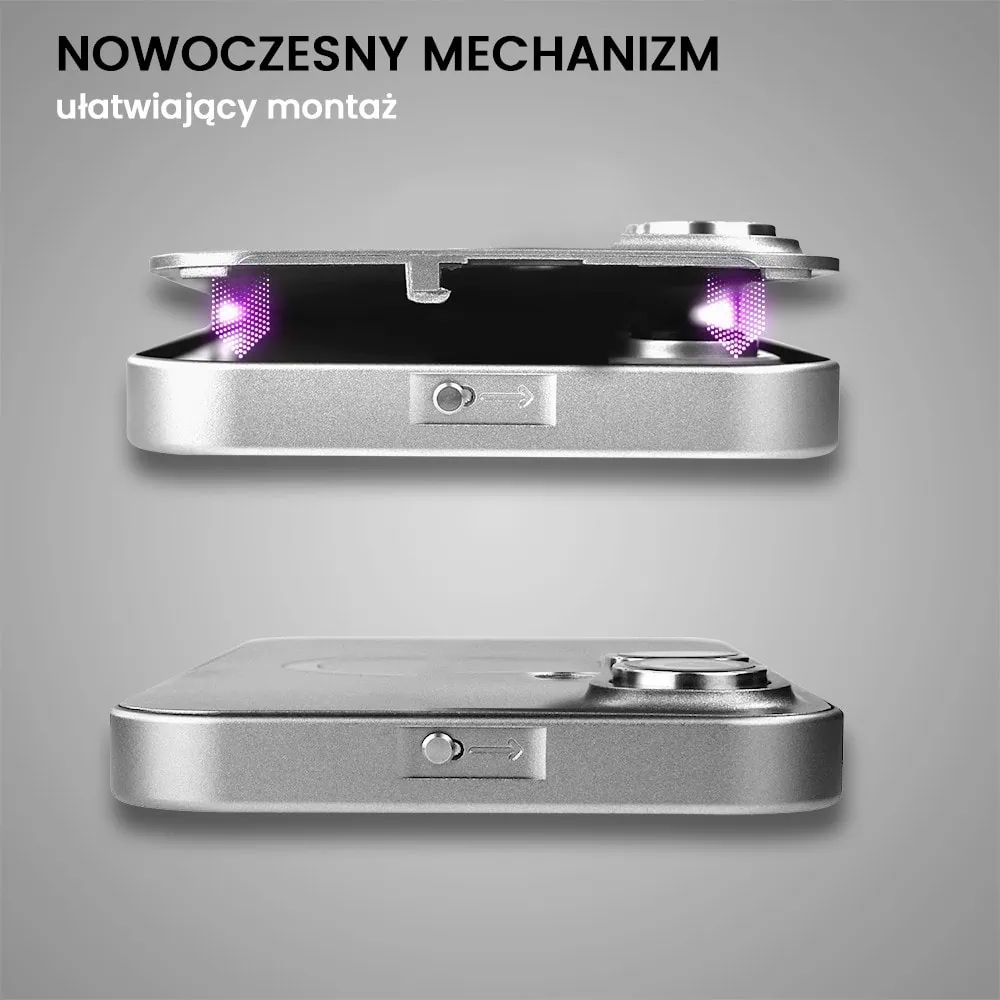 Etui do iPhone 16 Metal Solid Magsafe, pełny tył z metalową ramką i osłoną aparatu, srebrne