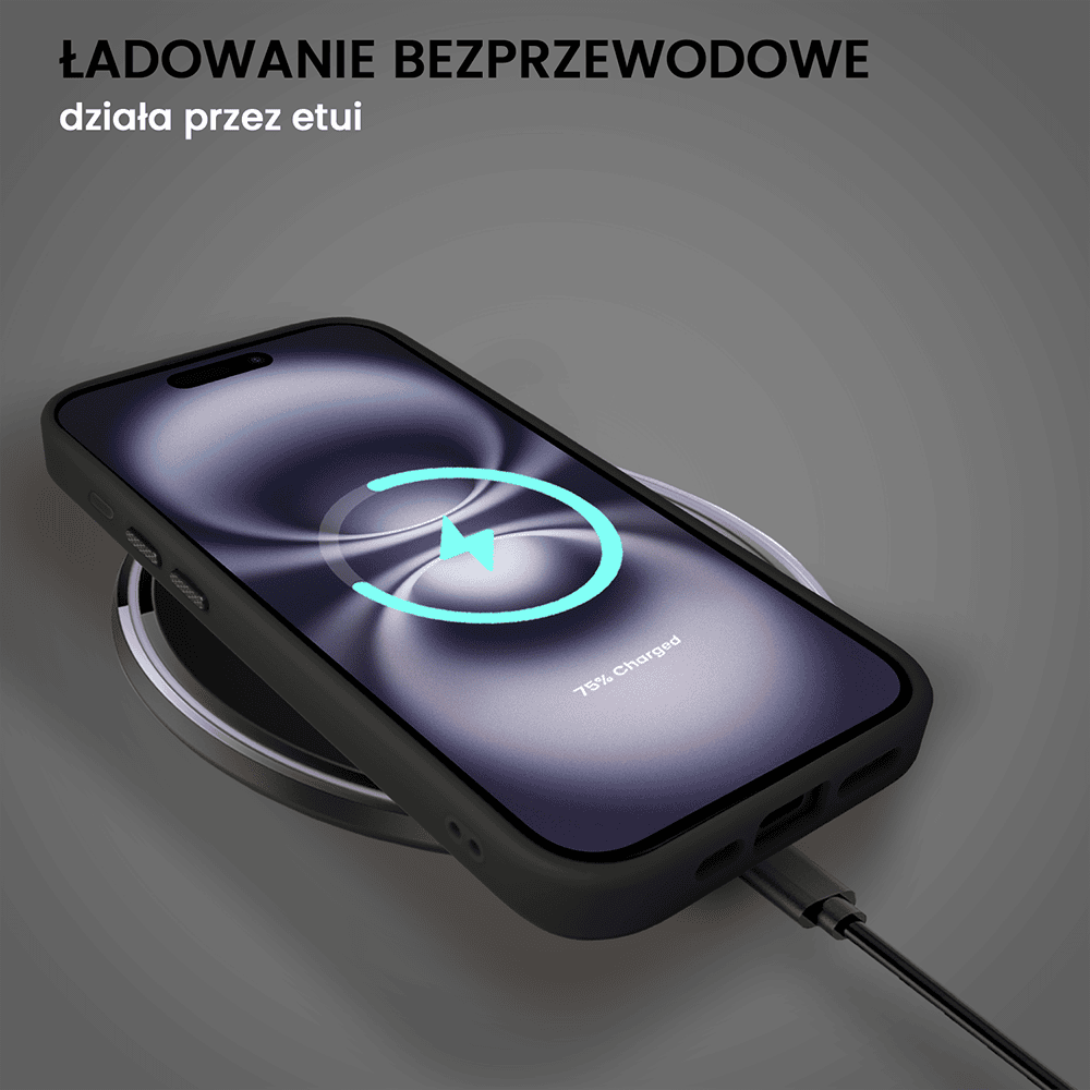 Etui do iPhone 16 Color Flush Frame z MagSafe, czarne