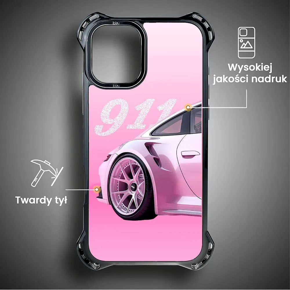 Etui do iPhone 16, Ibizu DropGuard Ultra z MagSafe, TechDrive, 911 różowe
