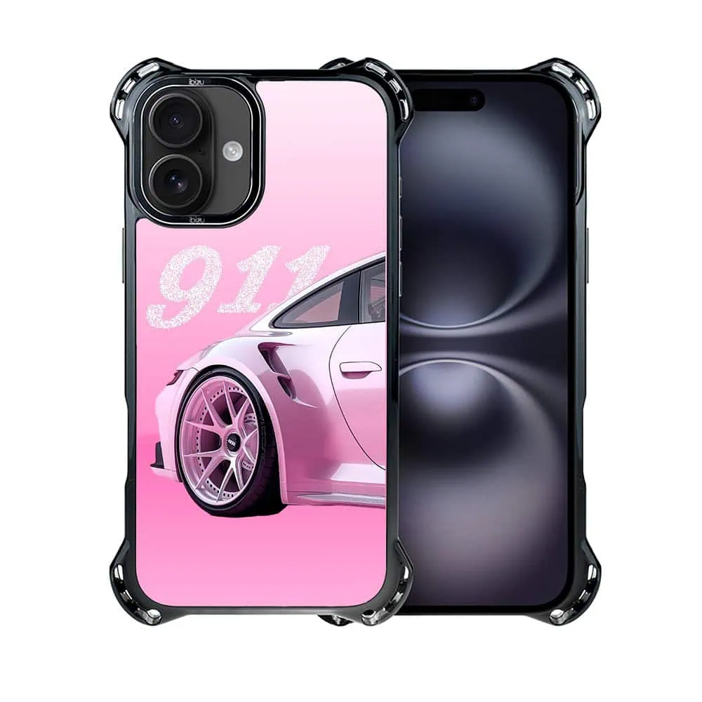 Etui do iPhone 16, Ibizu DropGuard Ultra z MagSafe, TechDrive, 911 różowe