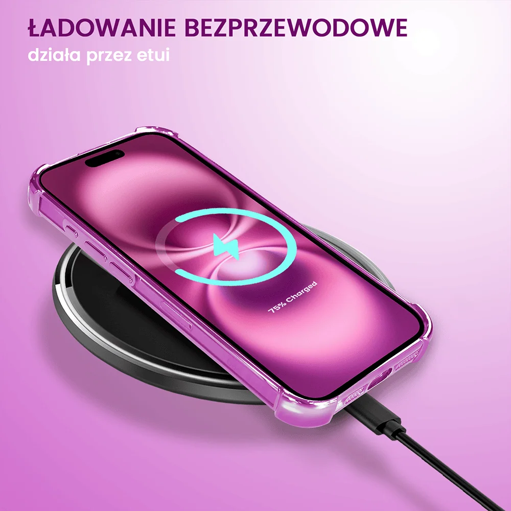 Etui do iPhone 16 Plus MagSafe Luxury Anti-Shock Lens Protect, różowe