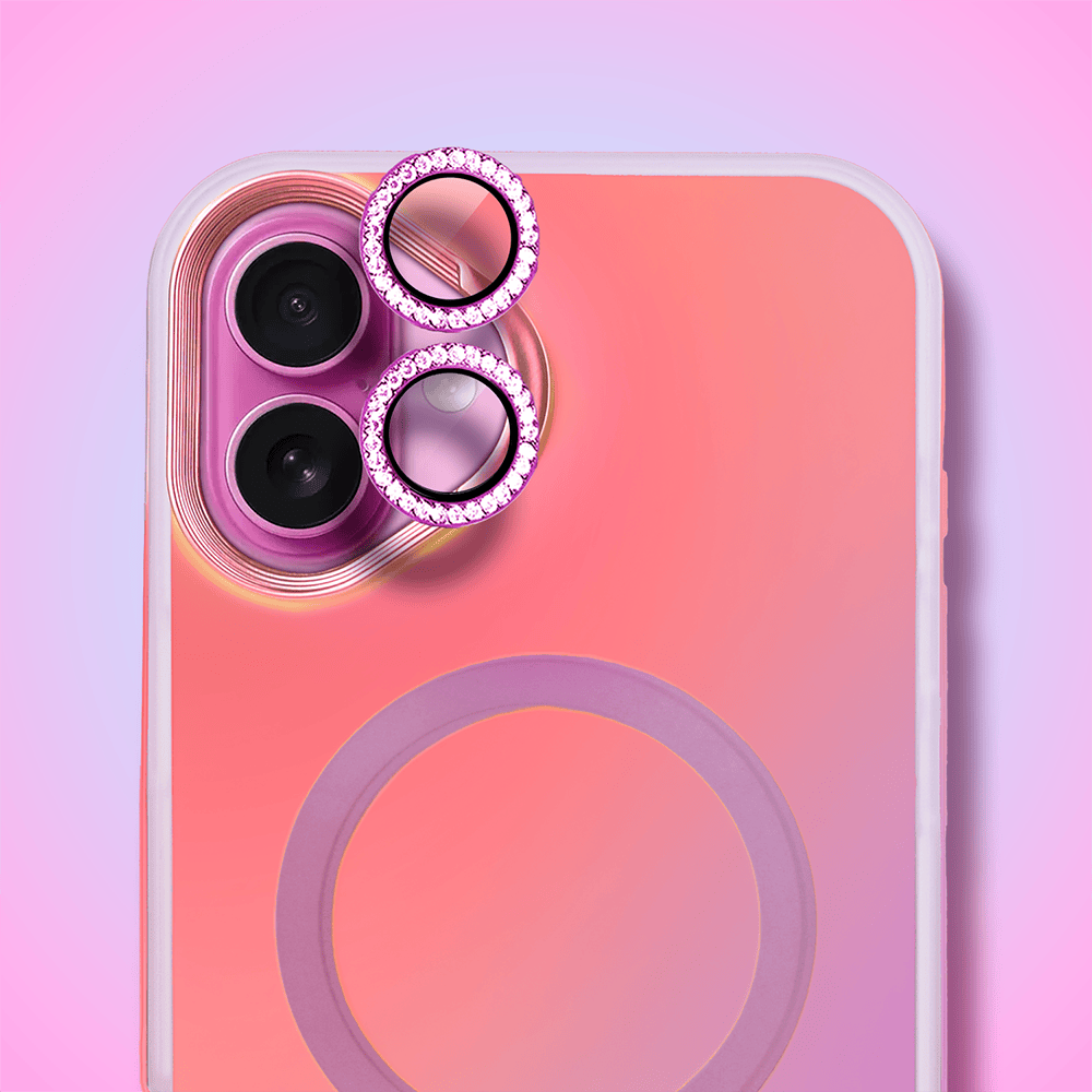 Etui do iPhone 16 Plus MagSafe Miami Vibe, głęboki mieniący się kolor, różowe ombre