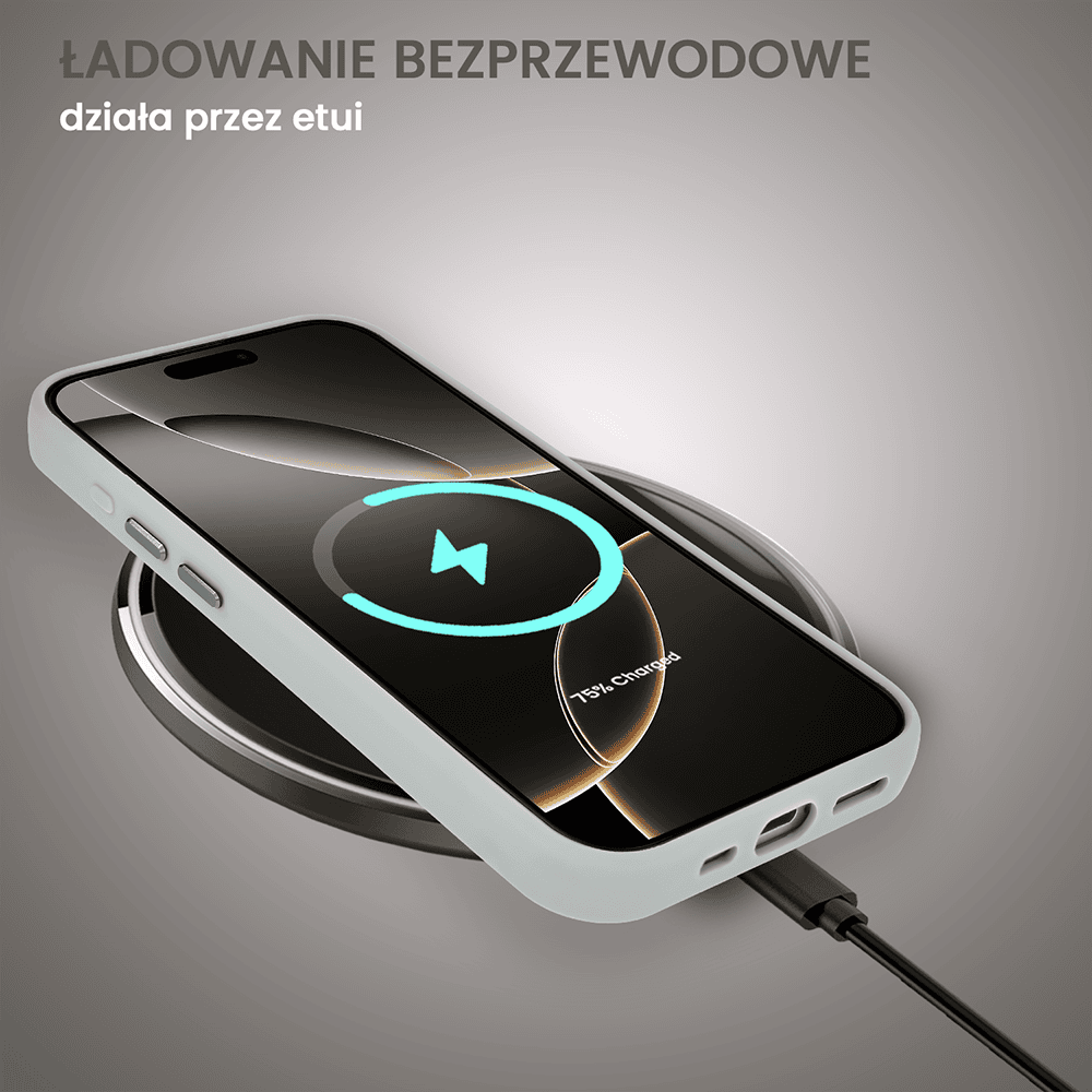 Etui do iPhone 16 Pro Arctic Stand, półprzeźroczyste, z osłoną aparatu i podstawką, tytanowe