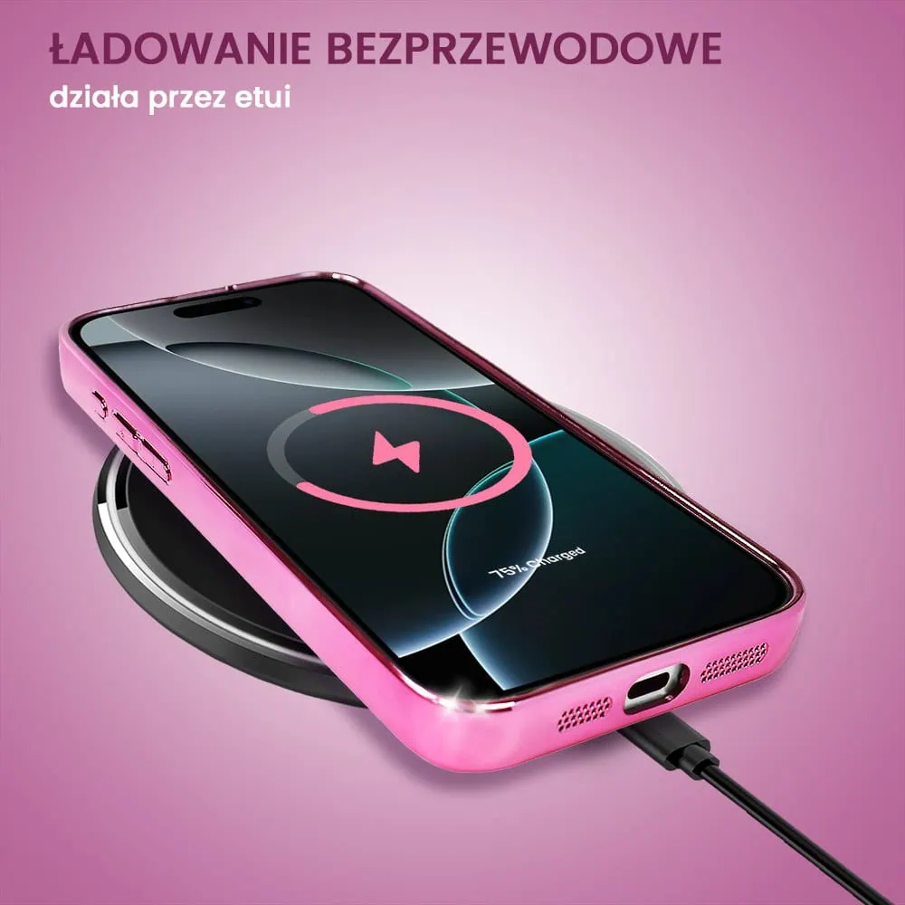 Etui do iPhone 16 Pro Camera High PRO z osłoną kamery, różowe złoto