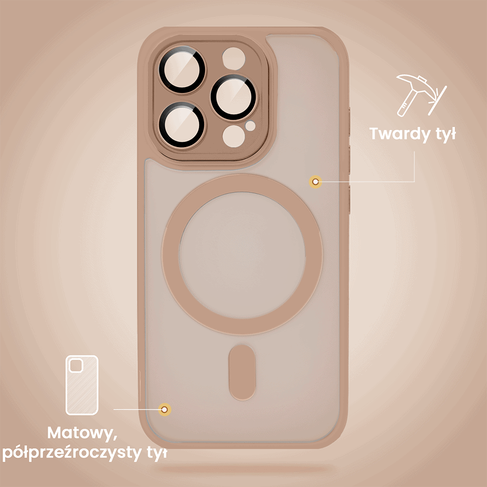 Etui do iPhone 16 Pro Max Color Flush z Magsafe, z osłoną aparatu, pustynny brąz (OUTLET)