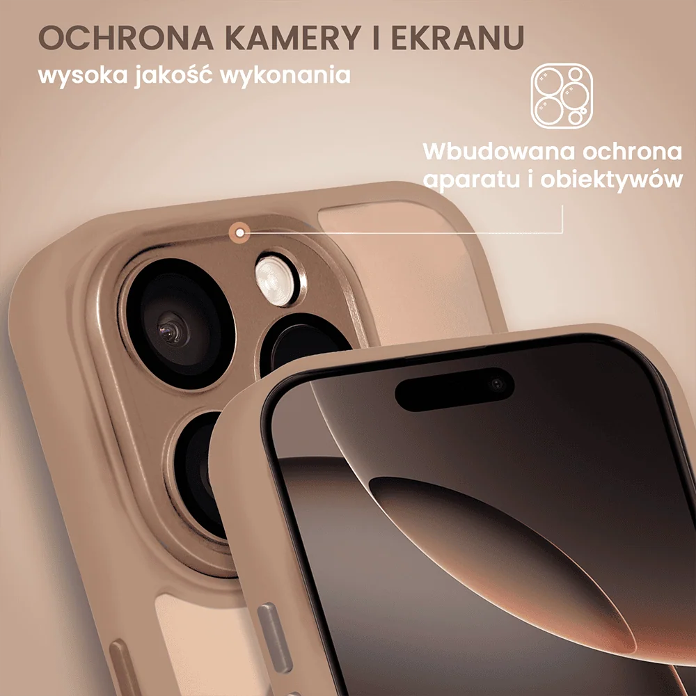 Etui do iPhone 16 Pro Max Color Flush z Magsafe, z osłoną aparatu, pustynny brąz (OUTLET)