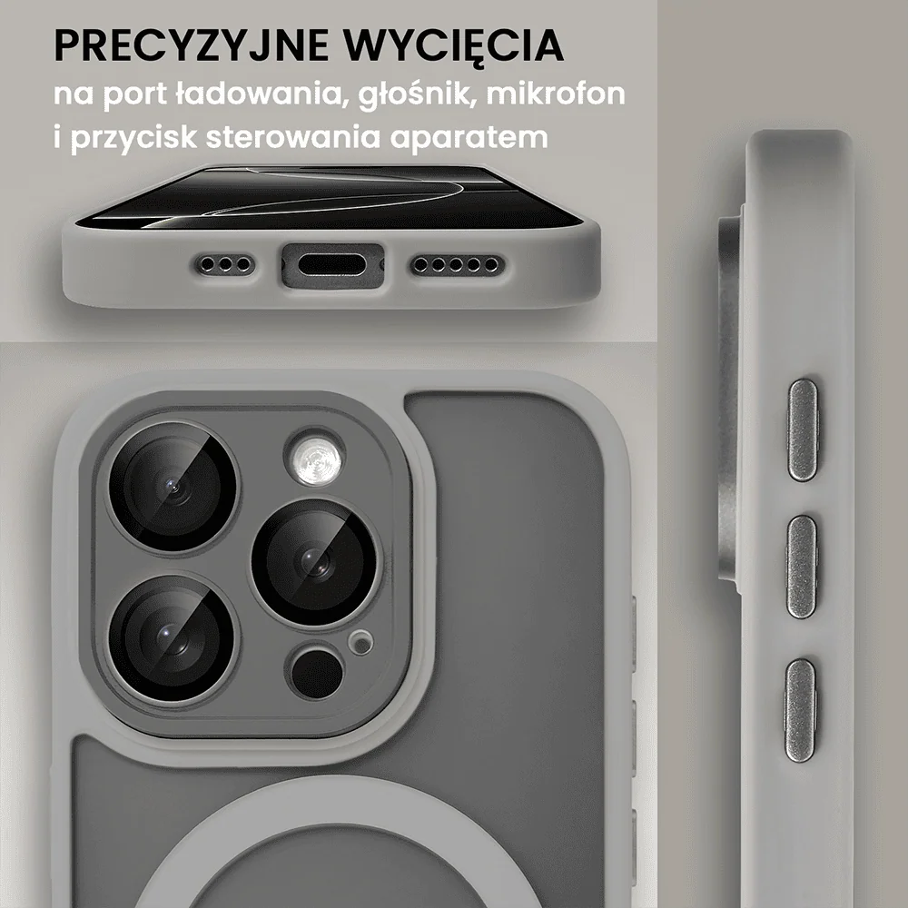 Etui do iPhone 16 Pro Color Flush z Magsafe, z osłoną aparatu, tytanowe