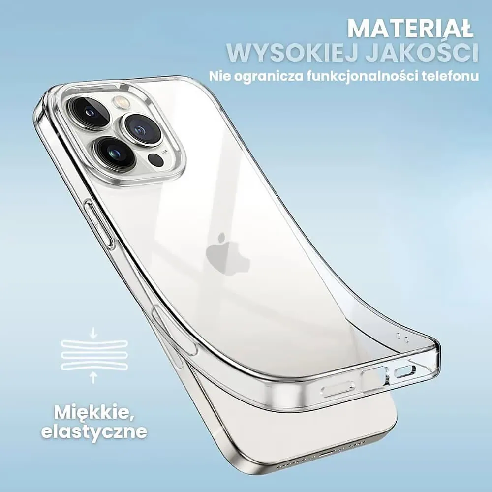 Etui do iPhone 16 Pro Crystal Cam, ochrona kamery przeźroczyste transparentne