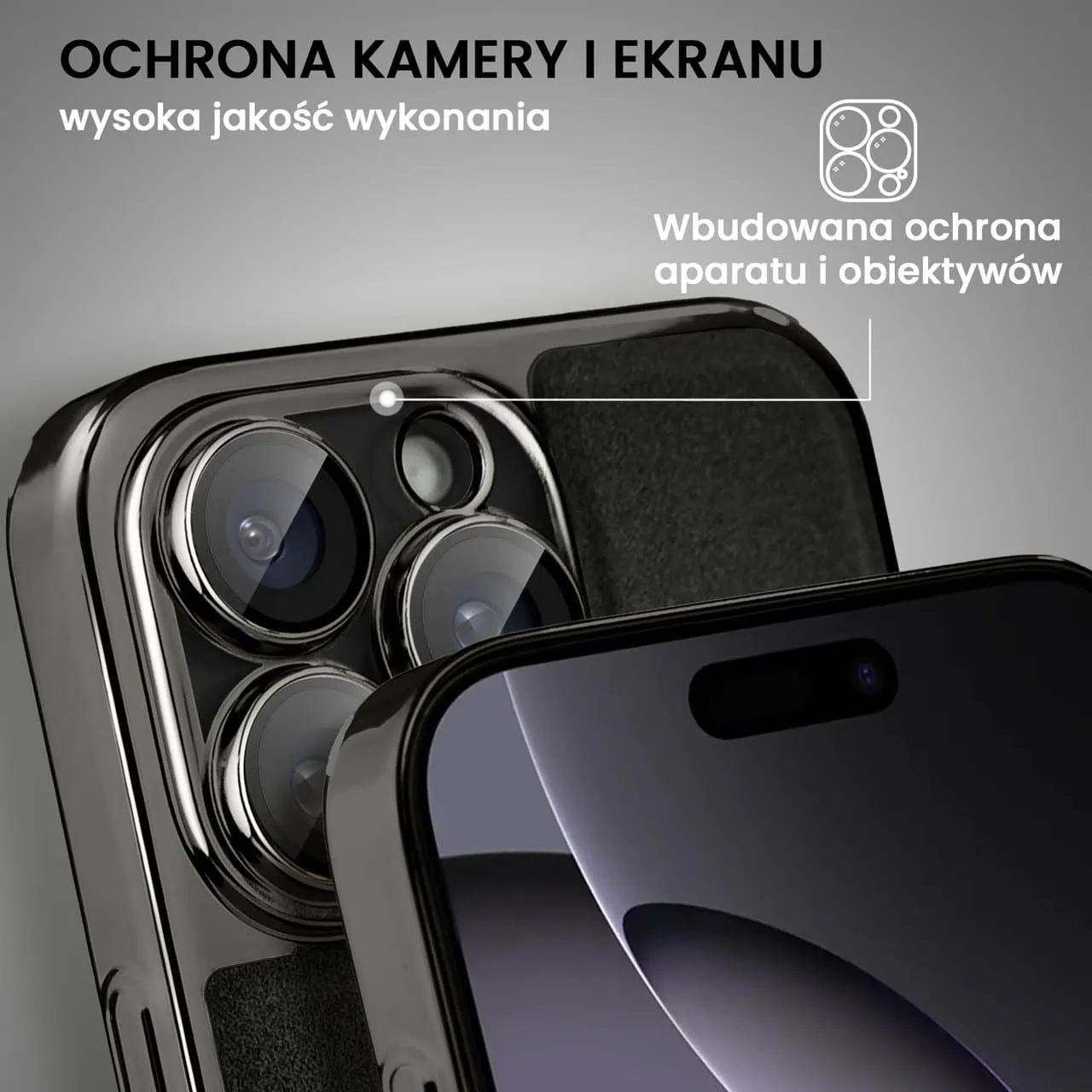 Etui do iPhone 16 Pro Elite MagSafe Leather, cienkie, czarne