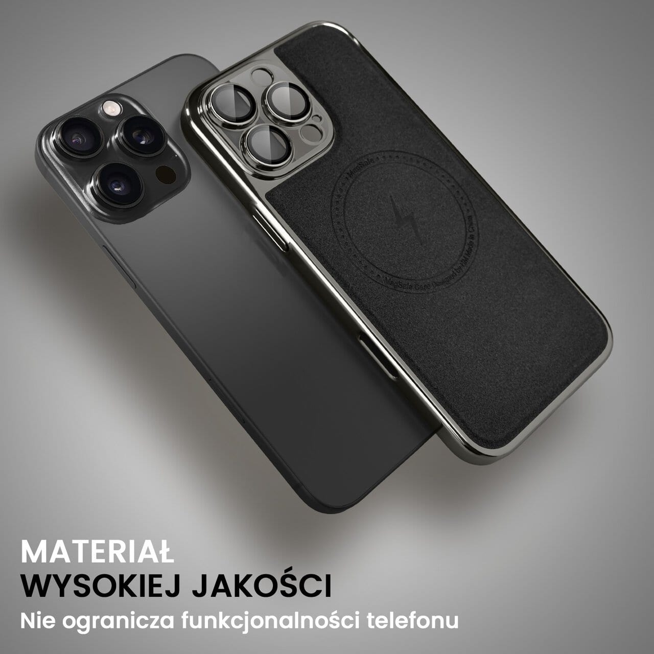 Etui do iPhone 16 Pro Elite MagSafe Leather, cienkie, czarne