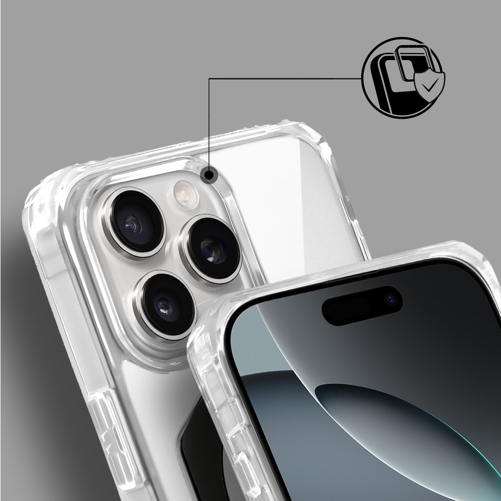 Etui do iPhone 16 Pro HexArmor Skin Stand, twarde z podstawką, czarne